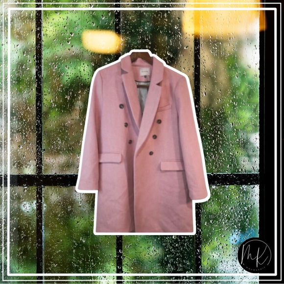 Nordstrom Jackets & Blazers - Nordstrom Pink Court & Rowe Women’s Double Breasted Wool Pea Coat, Size L
